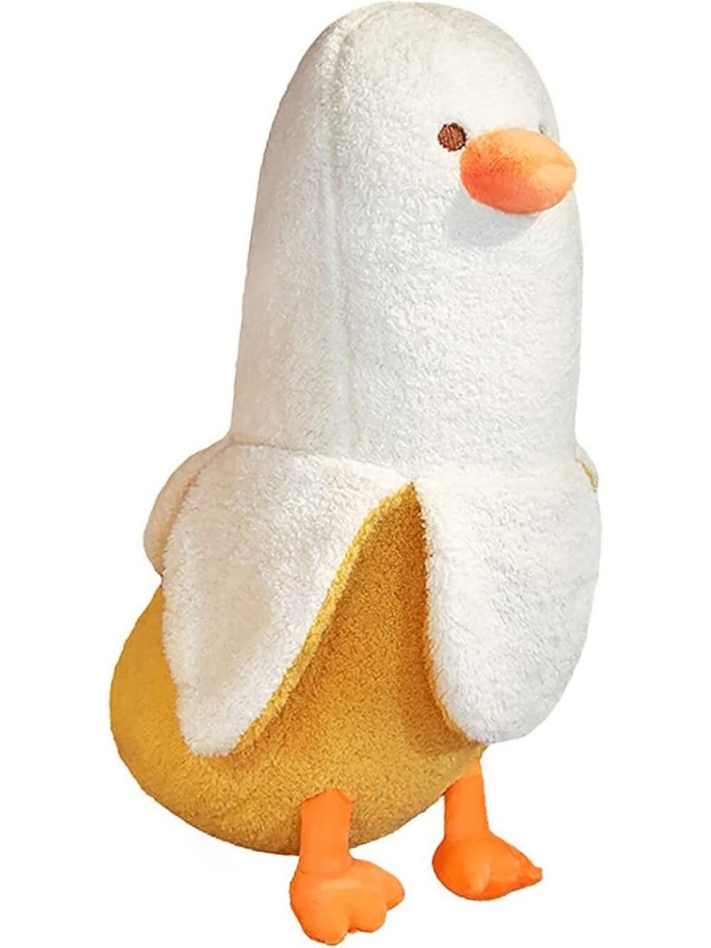 Cute Plush Duck Toy - Soft Hugging Pillow Stuffed Animal for Kids, 35.4" White